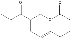 Molecular Structure of 114633-68-0 (2H-Oxecin-2-one, 3,4,5,8,9,10-hexahydro-9-(1-oxopropyl)-, (E)-)
